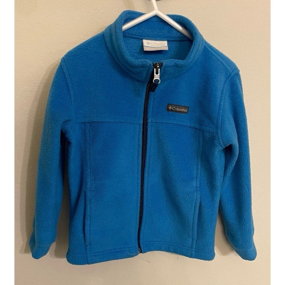Blue Columbia Little Boy Little Girl Toddler Zipper Fleece, Size 4T